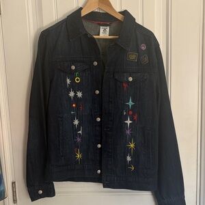 Disney Parks~50th Anniversary~Main Street Electrical Parade Denim Jacket S NWT